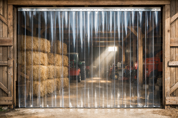 Barn Strip Curtain Door Heavy Duty PVC Vinyl Door Kit