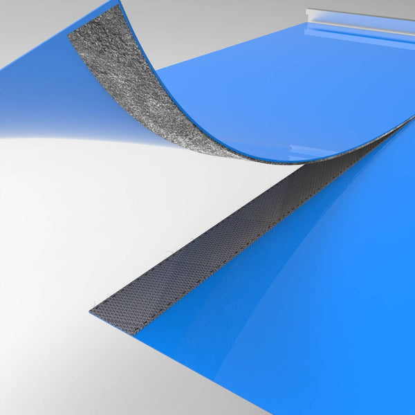 Hook and loop fastener closing a curtain split