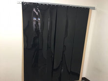 Load image into Gallery viewer, Black Strip Curtain PVC Vinyl Strip Door
