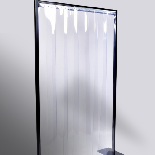 INTBUYING PVC 96"x84" Plastic Strip Door Curtain, 0.08" Thickness 14PCS Clear Vinyl Commercial And Domestic Freezer Door Strips For Factorys, Hotel, Restaurant And Warehouse